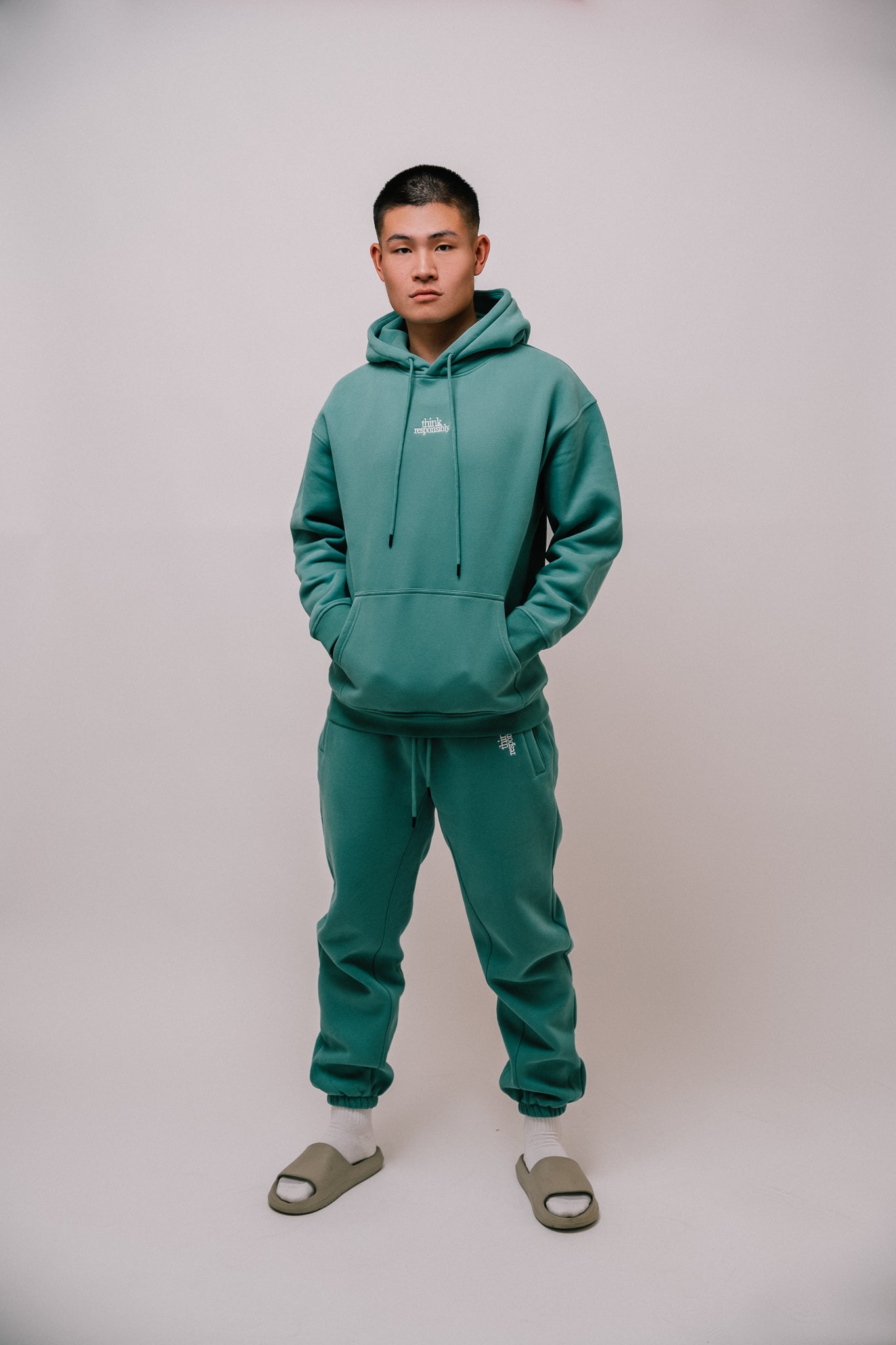 Think Responsibly Sweatsuit Tiffany Blue
