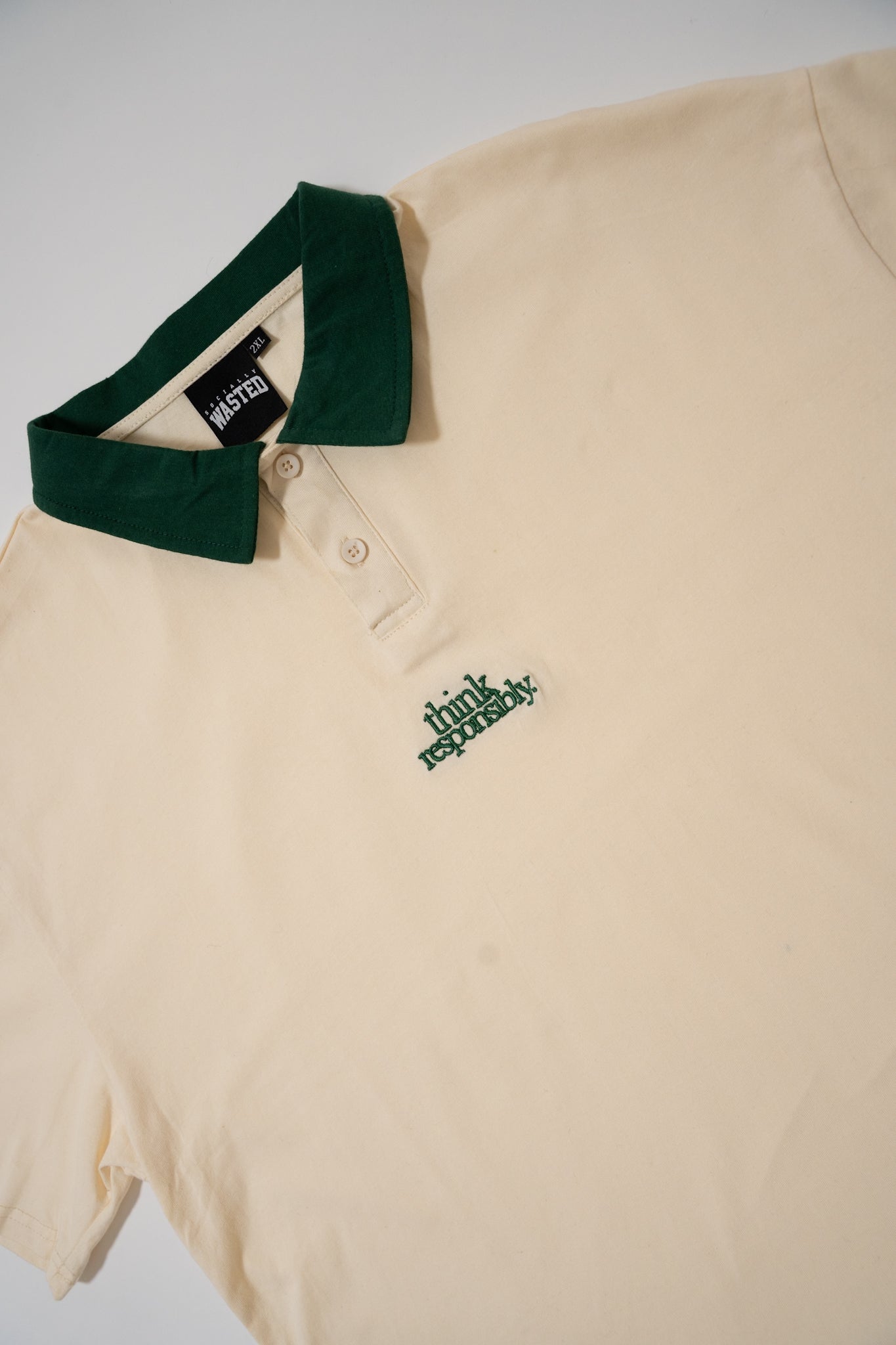 Think Responsibly Flagship Polo Shirt Green – SOCIALLY WASTED