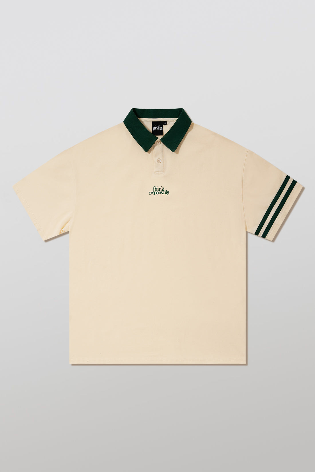 Think Responsibly Flagship Polo Shirt Green – SOCIALLY WASTED