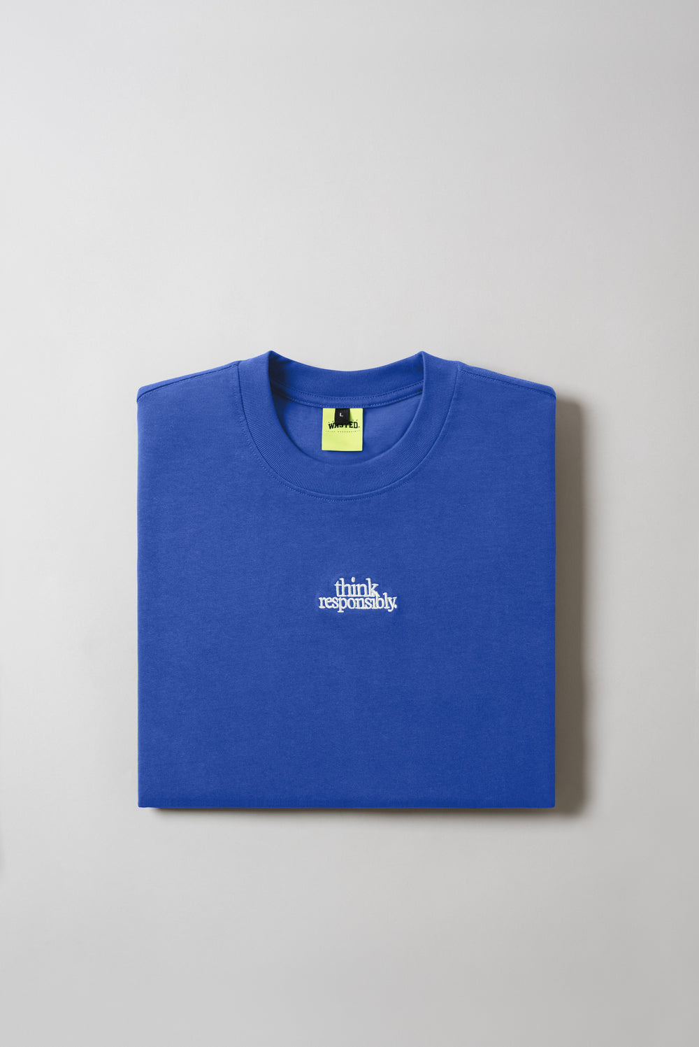 Think Responsibly Oversized Tee Blue