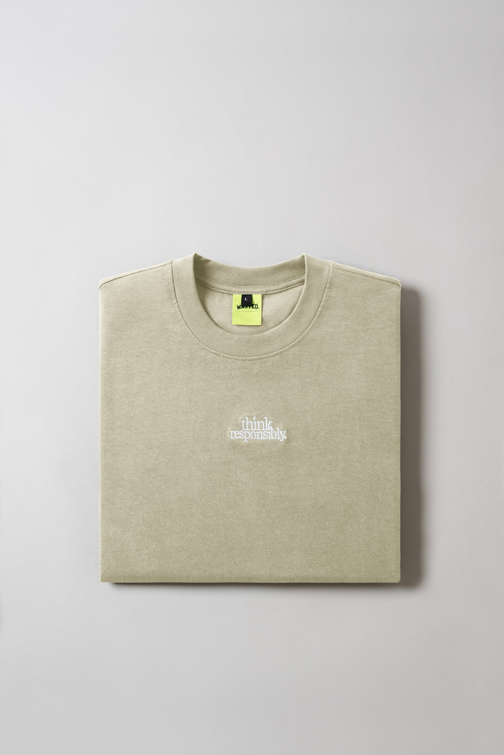 Think Responsibly Oversized Tee Clay